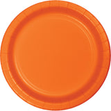 Luncheon Plate Round Sunkissed Orange 24Pk