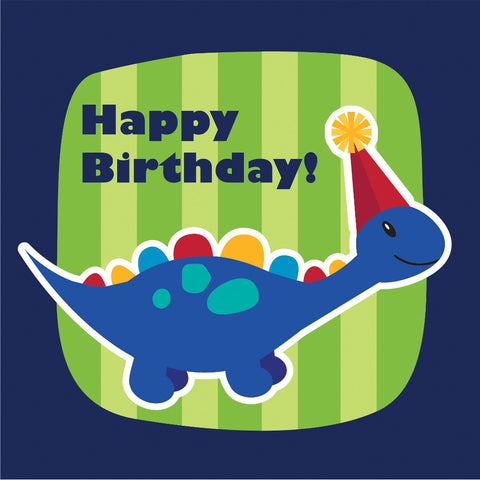 Little Dino Napkins pk16-Happy Birthday