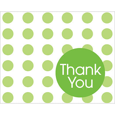 Thankyou Cards - Fresh Lime (Packet of 8)