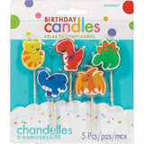 Candle Pick dino Birthday Candles Pk5