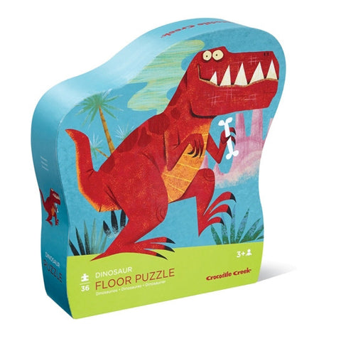Shaped Box Floor Puzzle Dinosaur 36 pc