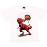 DInoGear Dinosaur T-Shirt in White - Front View