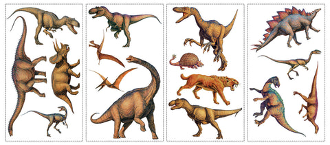 Dinosaur Wall Stickers, set of 4 sheets.