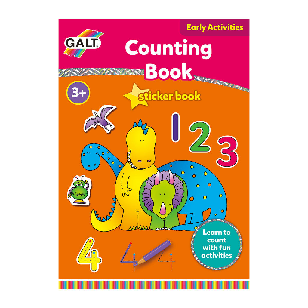 Sticker Counting Pages Counting Sticker Book - Galt – Dinosaurs Galore