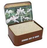 Dinosaur model in a tin 3D puzzle