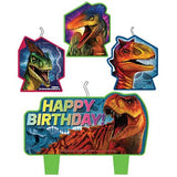 Jurassic World Candle Set happy Birthday Pk4