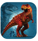 Jurassic World Dinner Plates Square Pk8