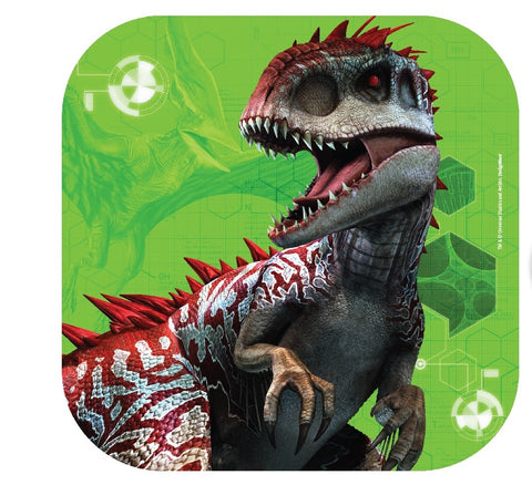 Jurassic World Luncheon Plates - Square Pk8