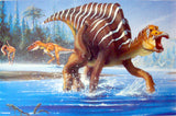 Maiasaura & Albertasaurus Dinosaur Poster