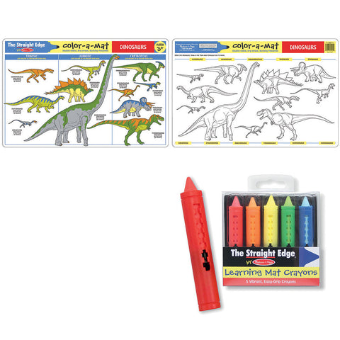 Dinosaur Colouring in Placemat & crayons that wipe off