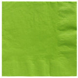 Lime green beverage napkins Pk20